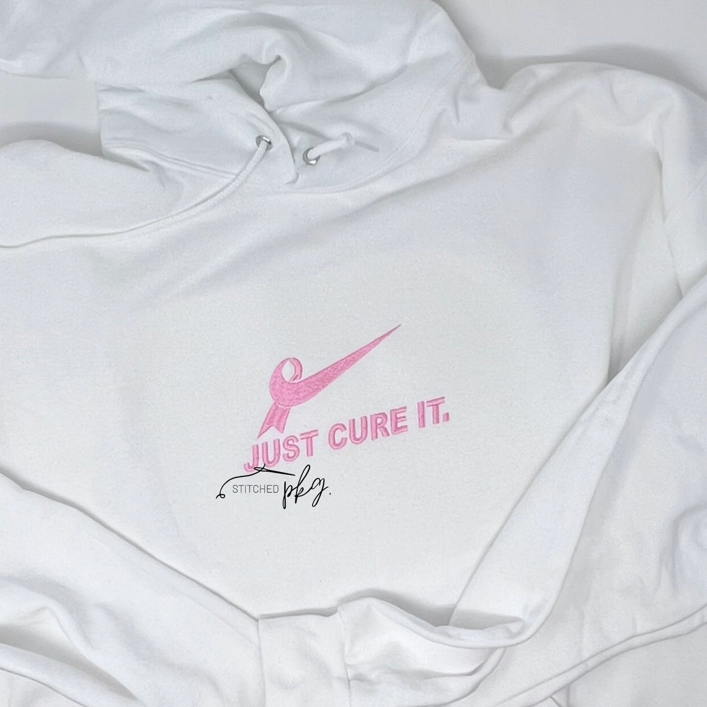 Breast Cancer Awareness Just Cure It Embroidery