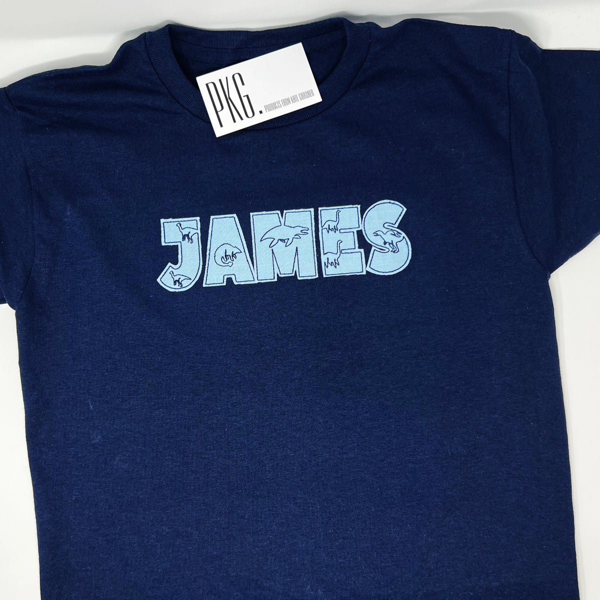 Personalized Dinosaur Name Embroidered Shirt