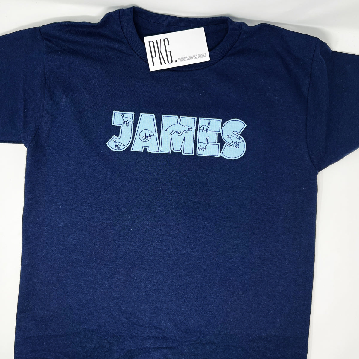 Personalized Dinosaur Name Embroidered Shirt