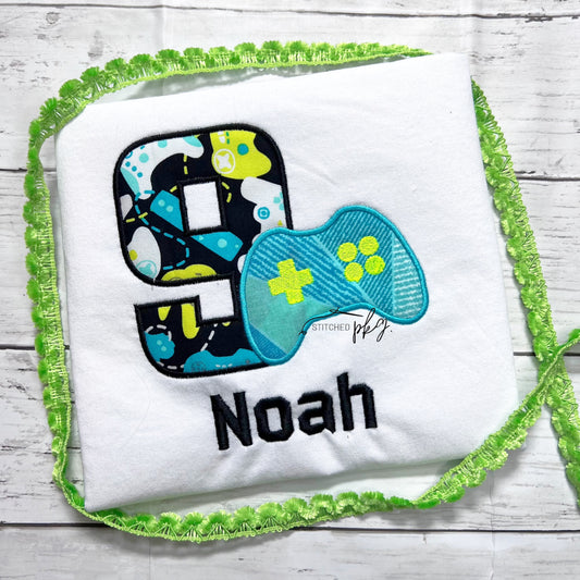 Gamer Birthday Applique