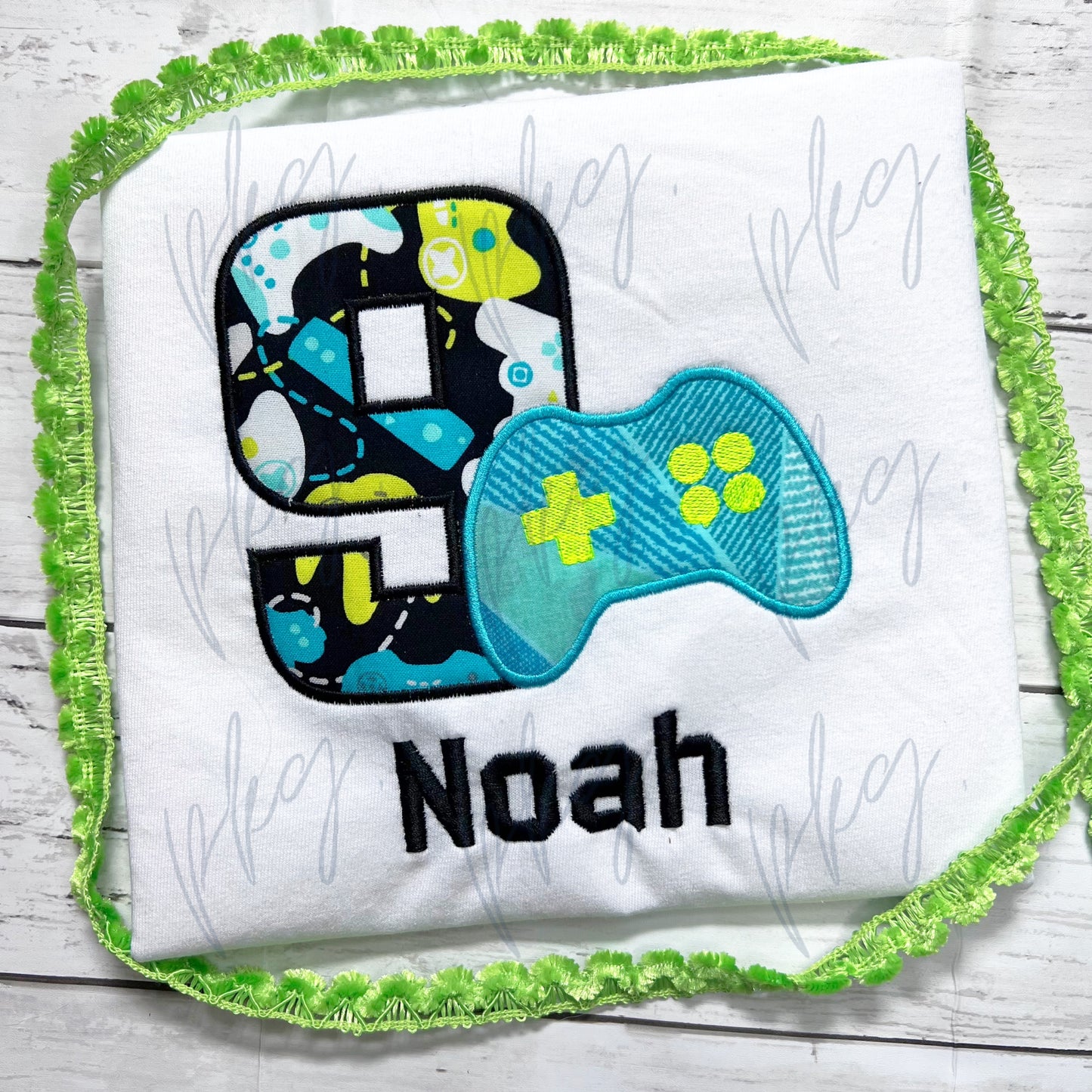 Gamer Birthday Applique