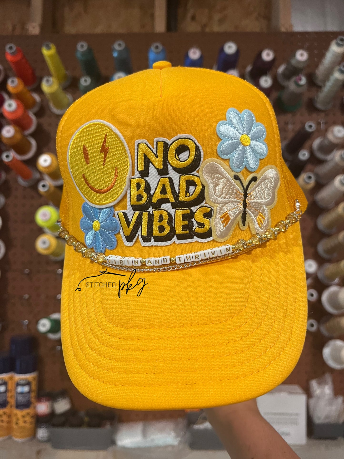 No Bad Vibes Foam Trucker Hat