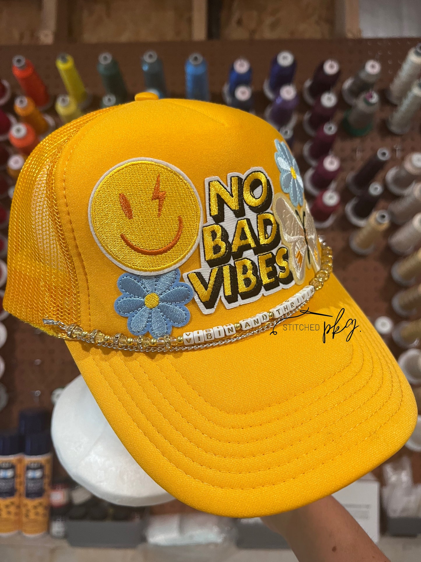 No Bad Vibes Foam Trucker Hat