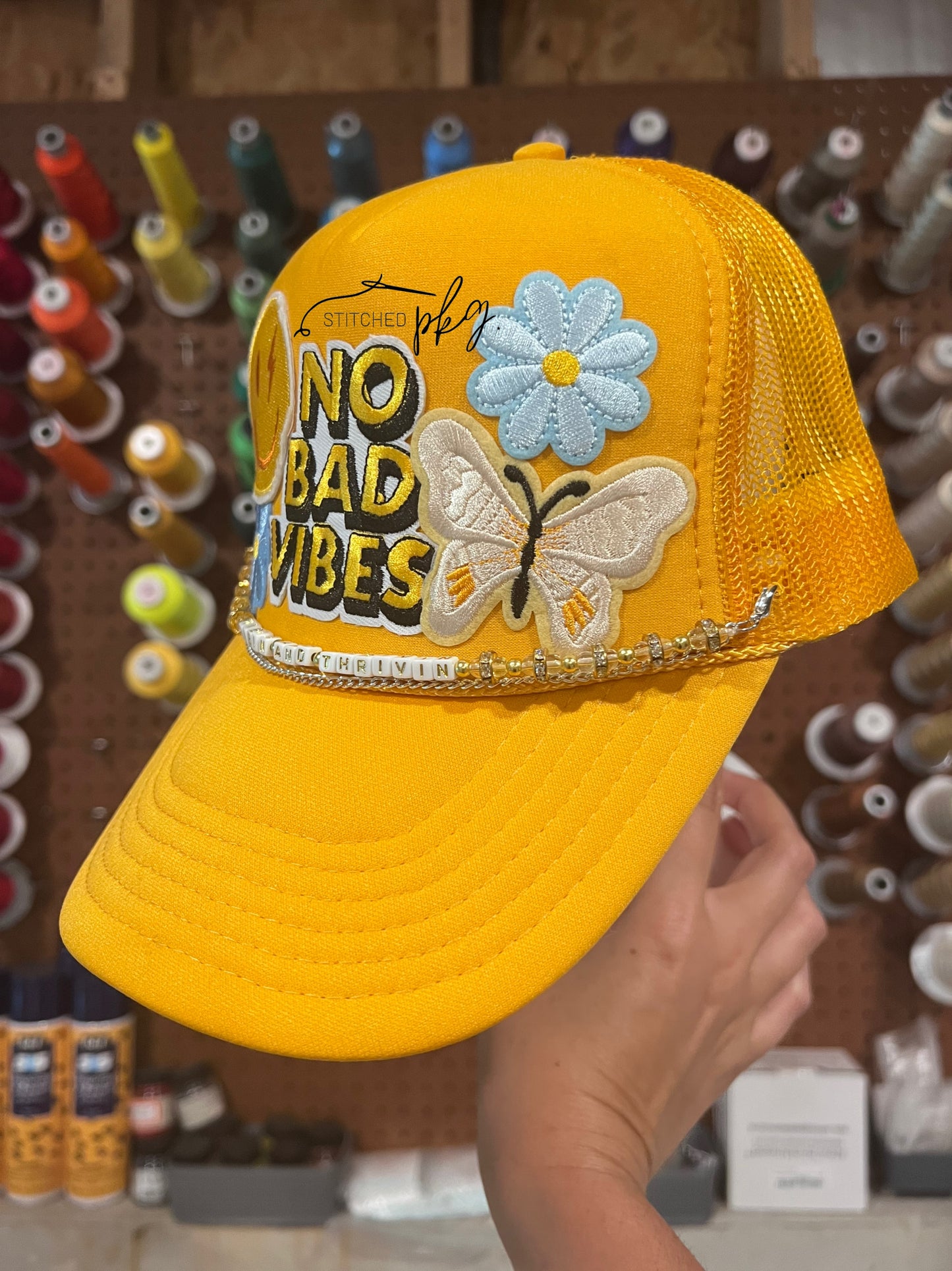 No Bad Vibes Foam Trucker Hat