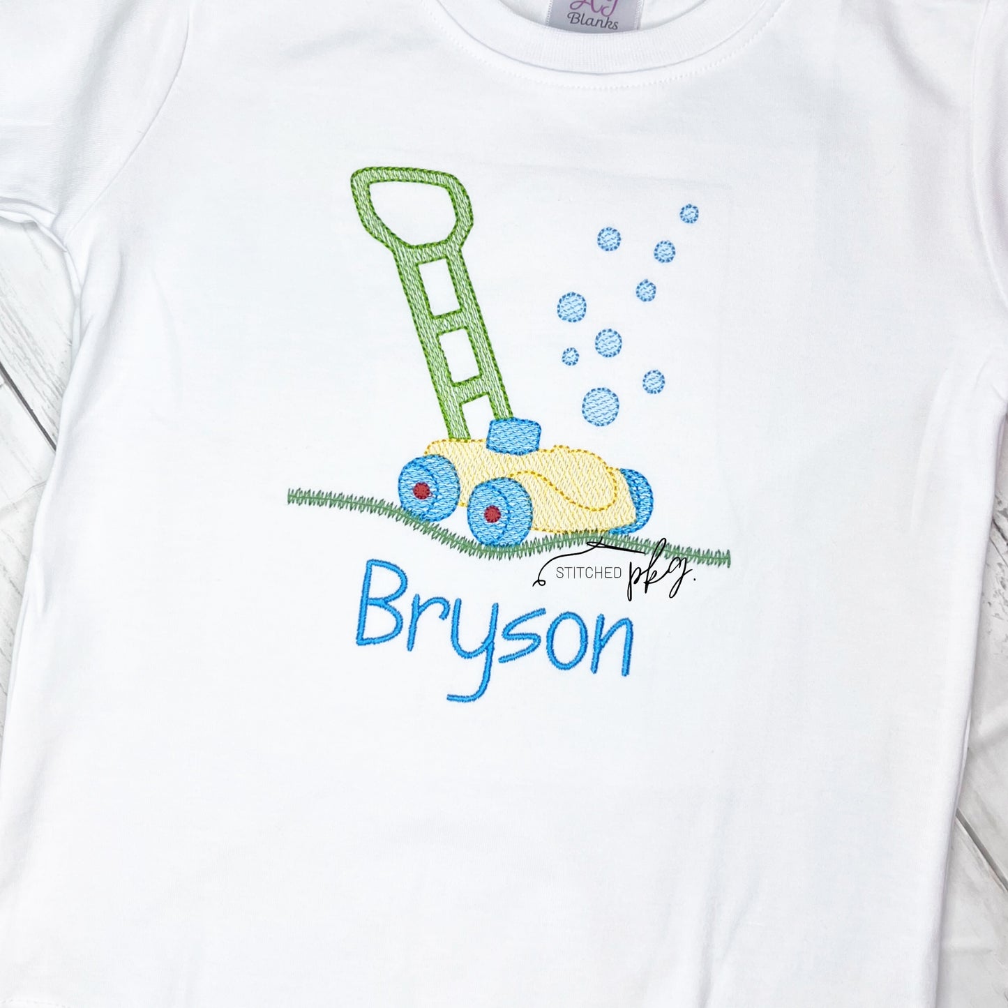 Bubble Mower Embroidery