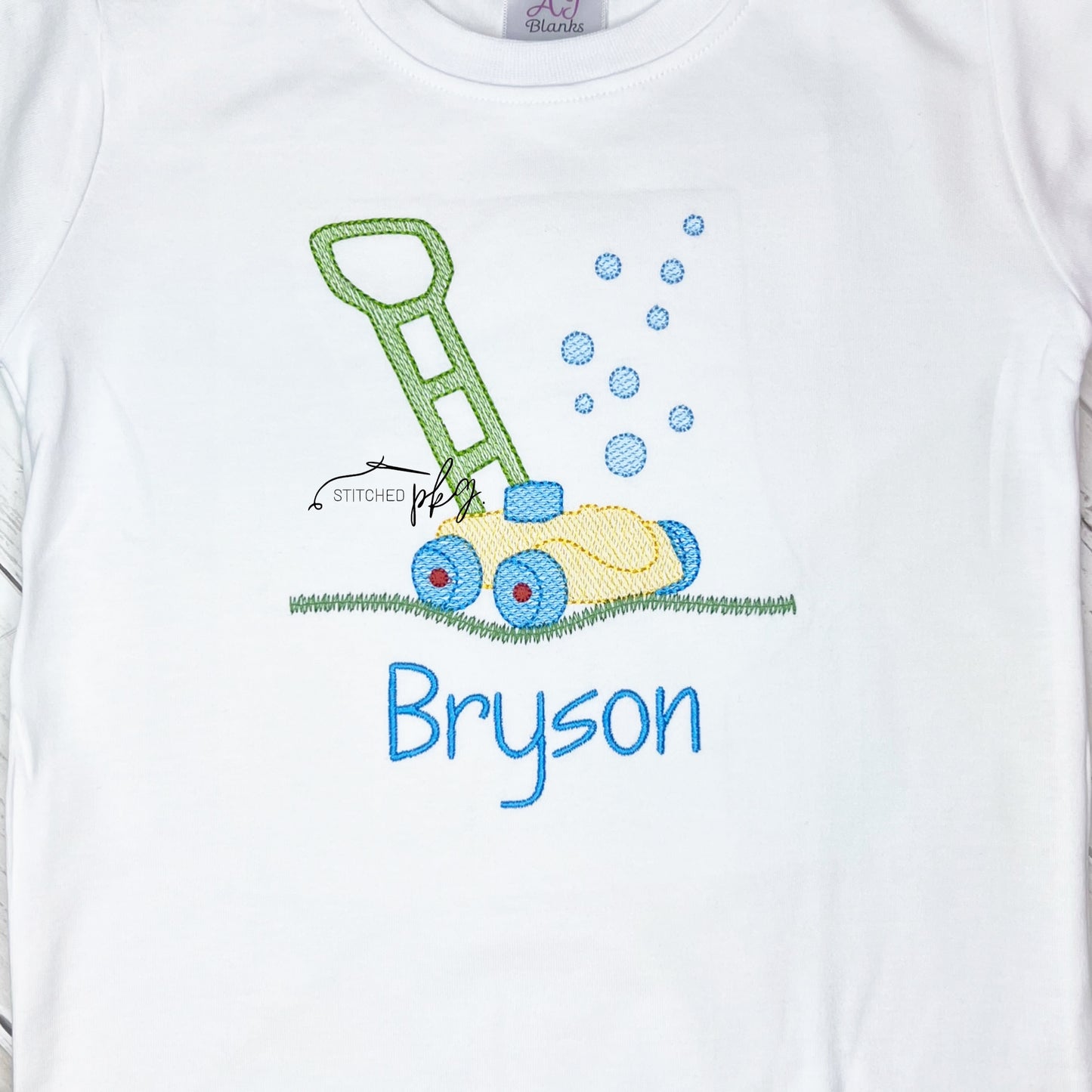 Bubble Mower Embroidery