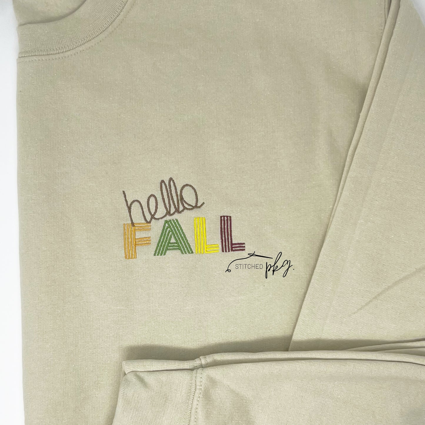 Hello Fall Embroidered Sweatshirt