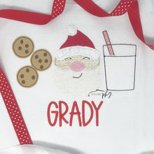 Load image into Gallery viewer, Santa Milk and Cookies Applique Shirt
