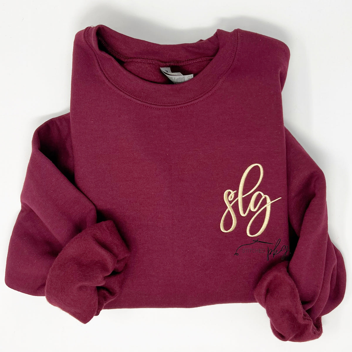 Script Left Chest Monogram Sweatshirt