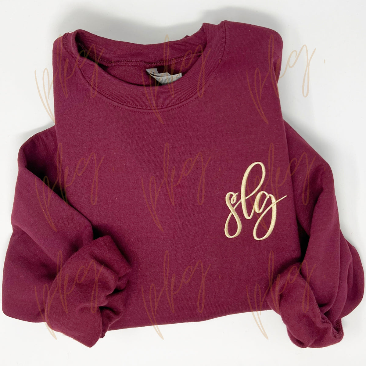 Script Left Chest Monogram Sweatshirt
