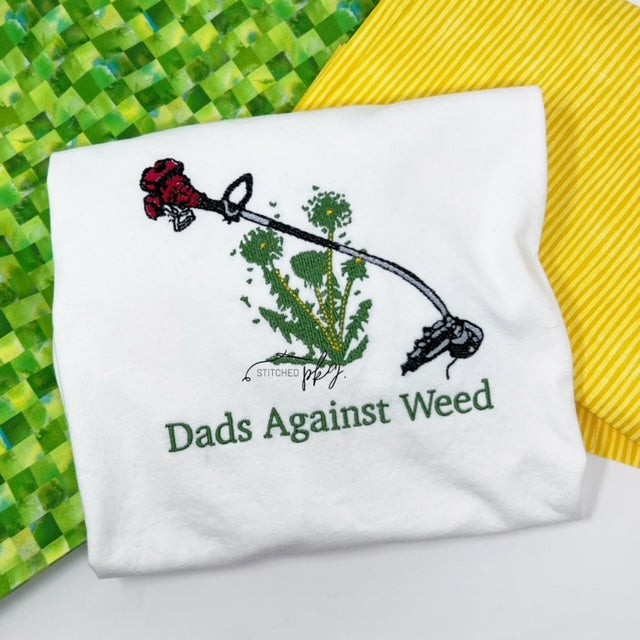 Dads Against Weed Embroidered Shirt