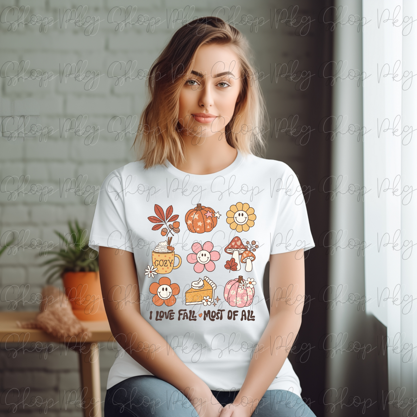 I Love Fall Most of All Graphic Tee