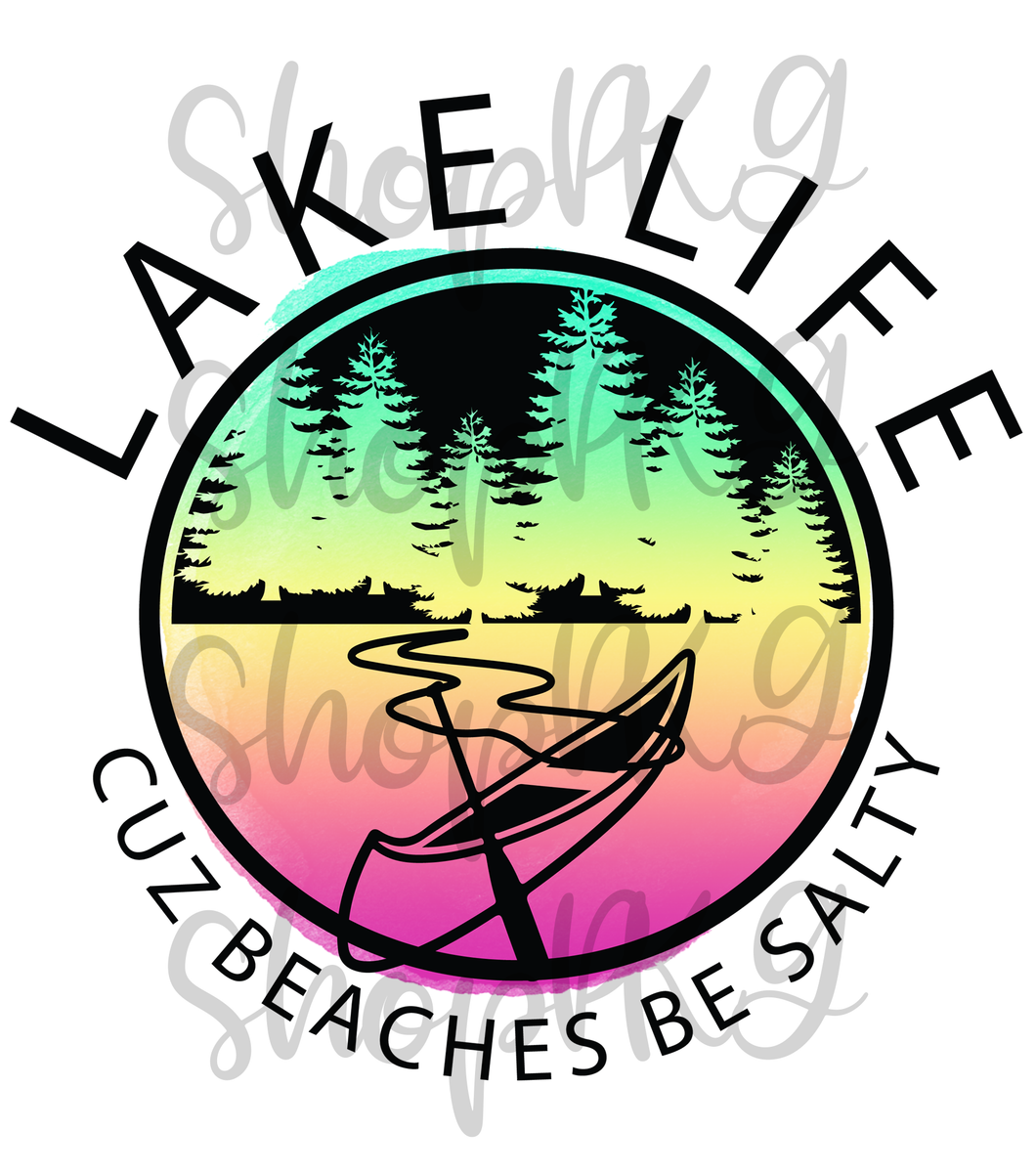 Lake Life Tie Dye View