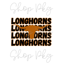 Load image into Gallery viewer, Longhorns Stacked Mascot
