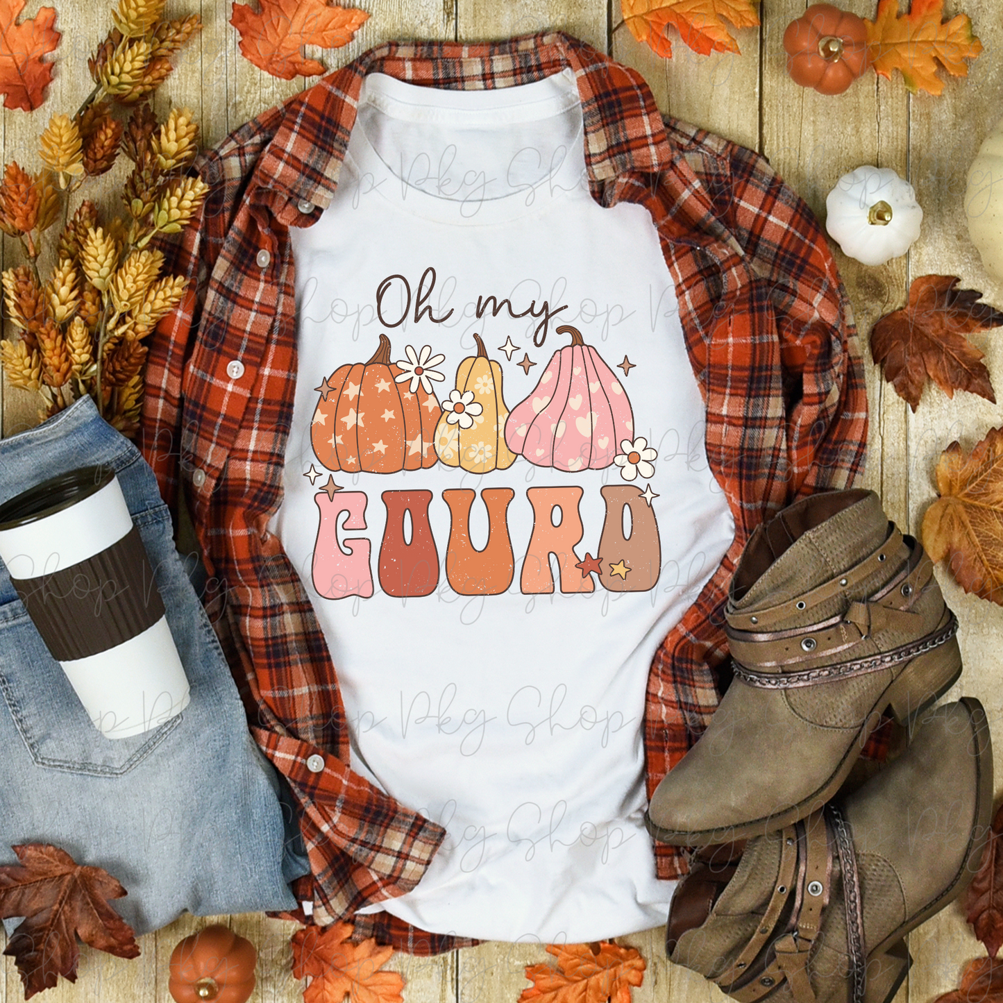 Oh My Gourd Distressed Graphic Tee