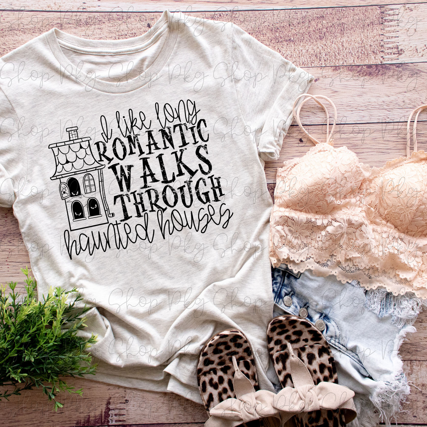 Romantic Walks Through Haunted Houses Graphic Top