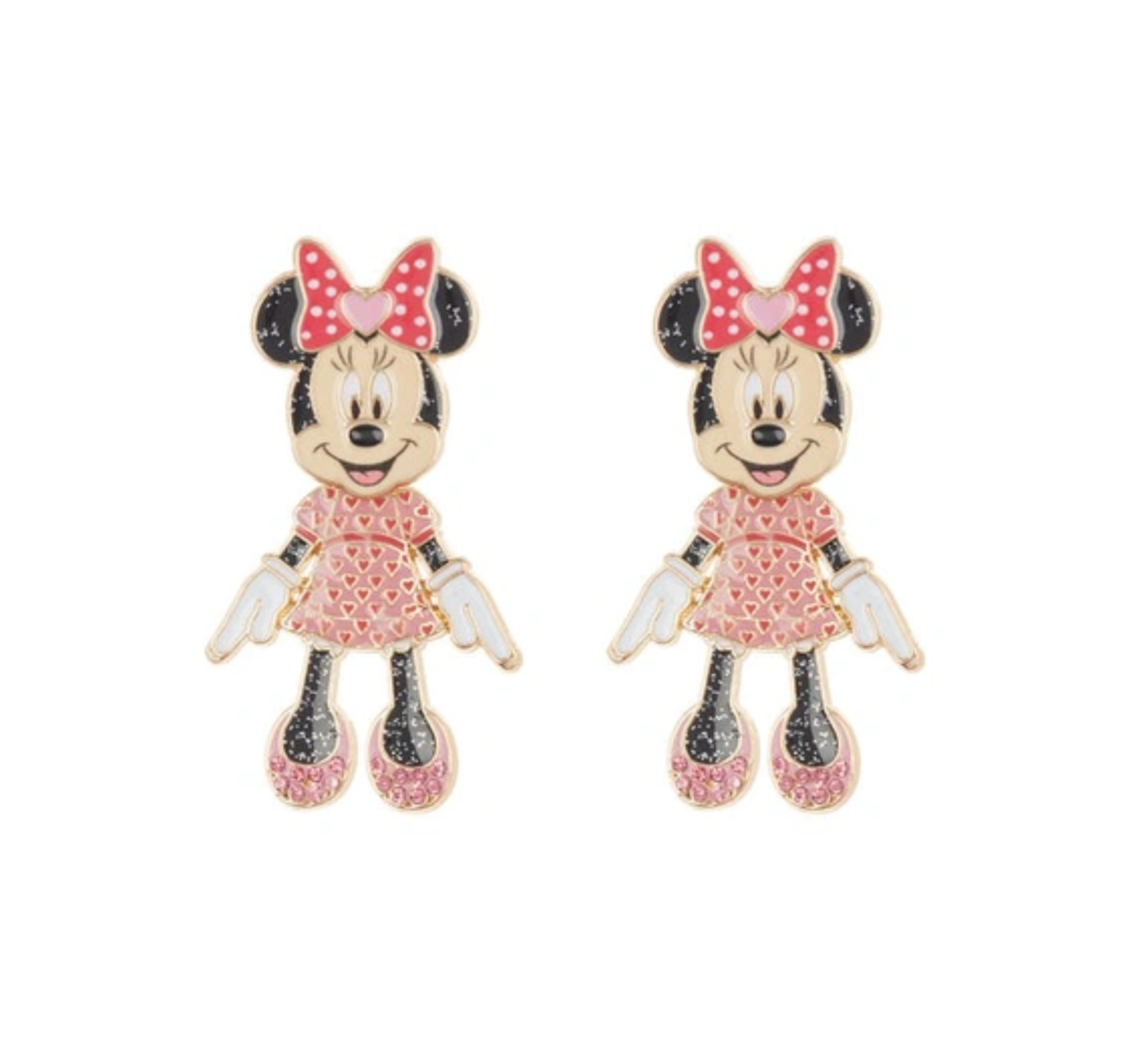 Minnie Mouse Valentine Drop Earrings