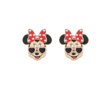 Load image into Gallery viewer, Minnie Mouse Heart Sunglasses Drop Earrings
