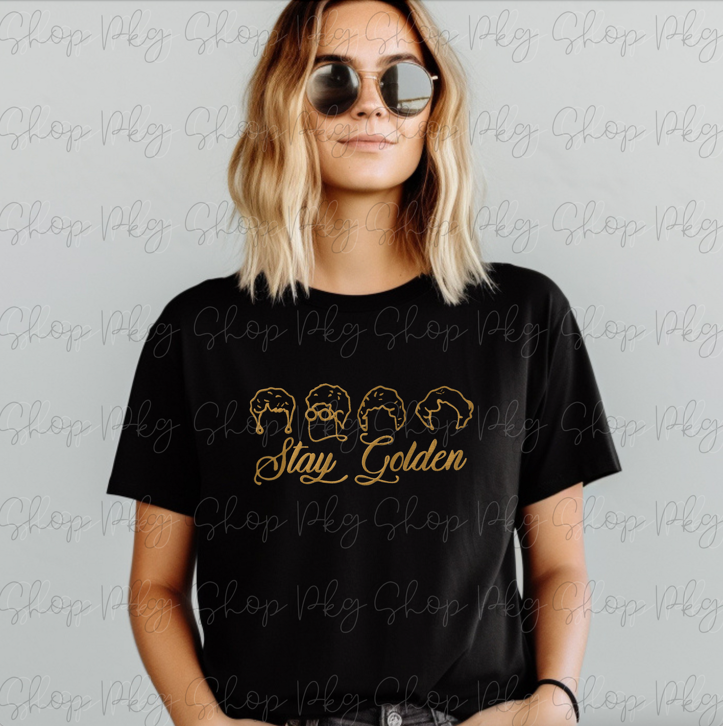 Stay Golden Golden Girls Embroidered Top