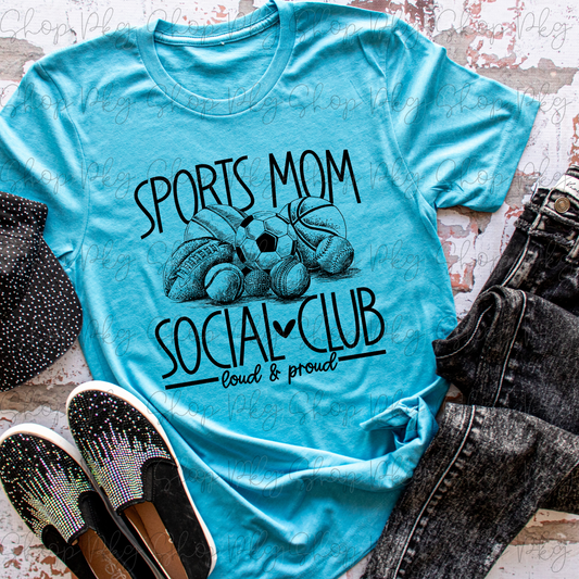 Sports Mom Social Club Graphic Tee