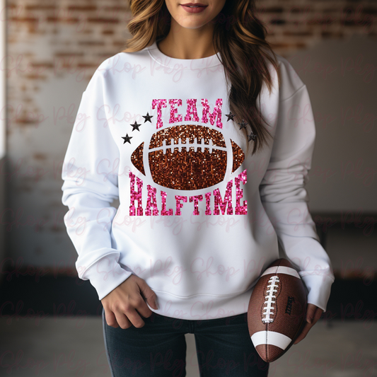 Team Halftime Glitter Graphic Tee