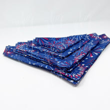 Load image into Gallery viewer, Patriotic Fireworks Over the Collar Pet Bandana
