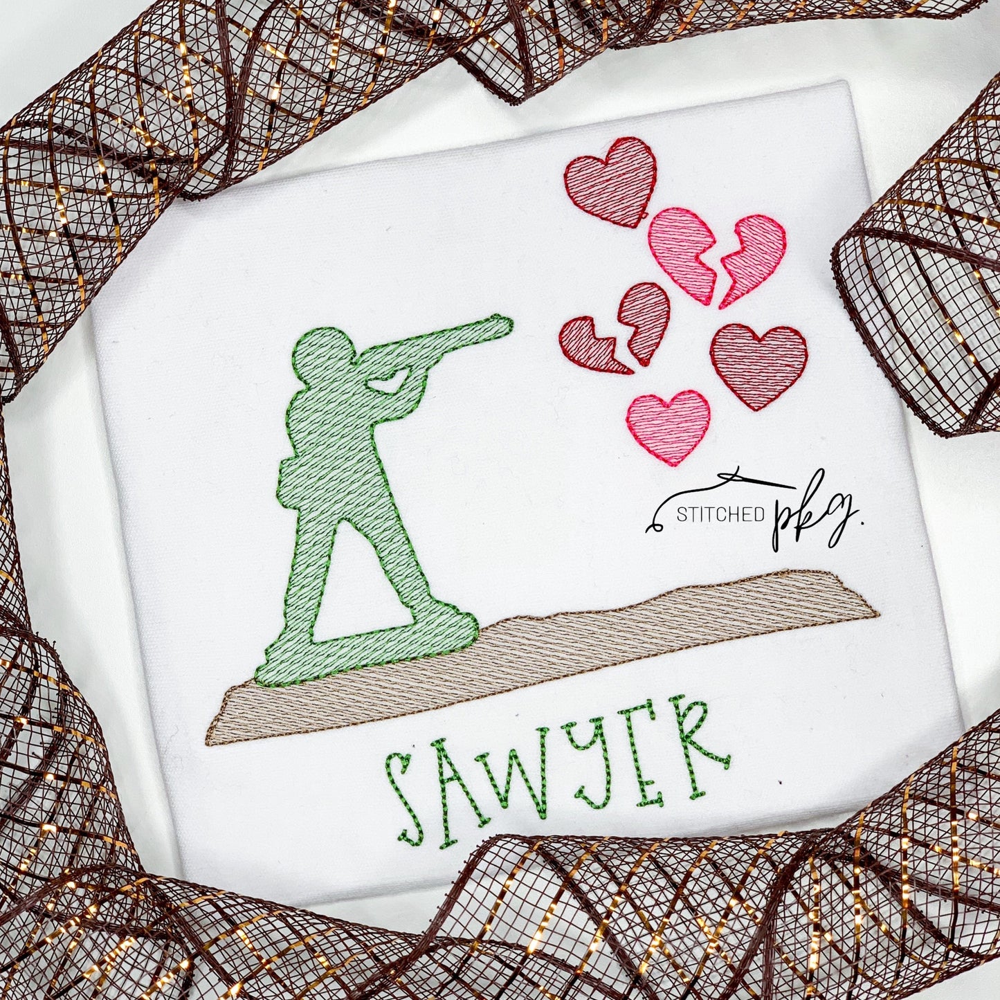 Valentine Soldier Embroidery