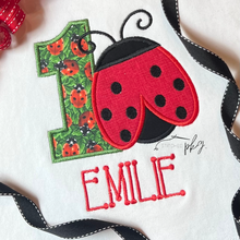 Load image into Gallery viewer, Ladybug Birthday Number Applique

