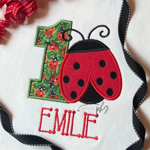Load image into Gallery viewer, Ladybug Birthday Number Applique
