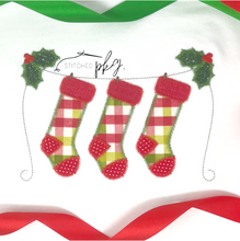 Load image into Gallery viewer, Hanging Stocking Trio Applique
