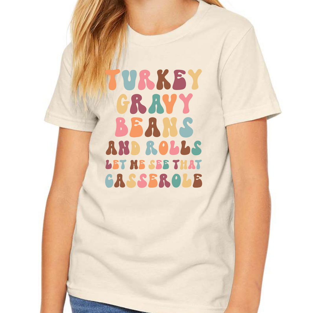 Thanksgiving Side Items Groovy Youth Graphic Tee