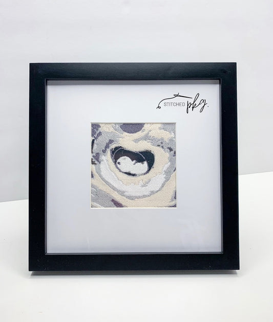 Custom Framed Embroidered Ultrasound Photo