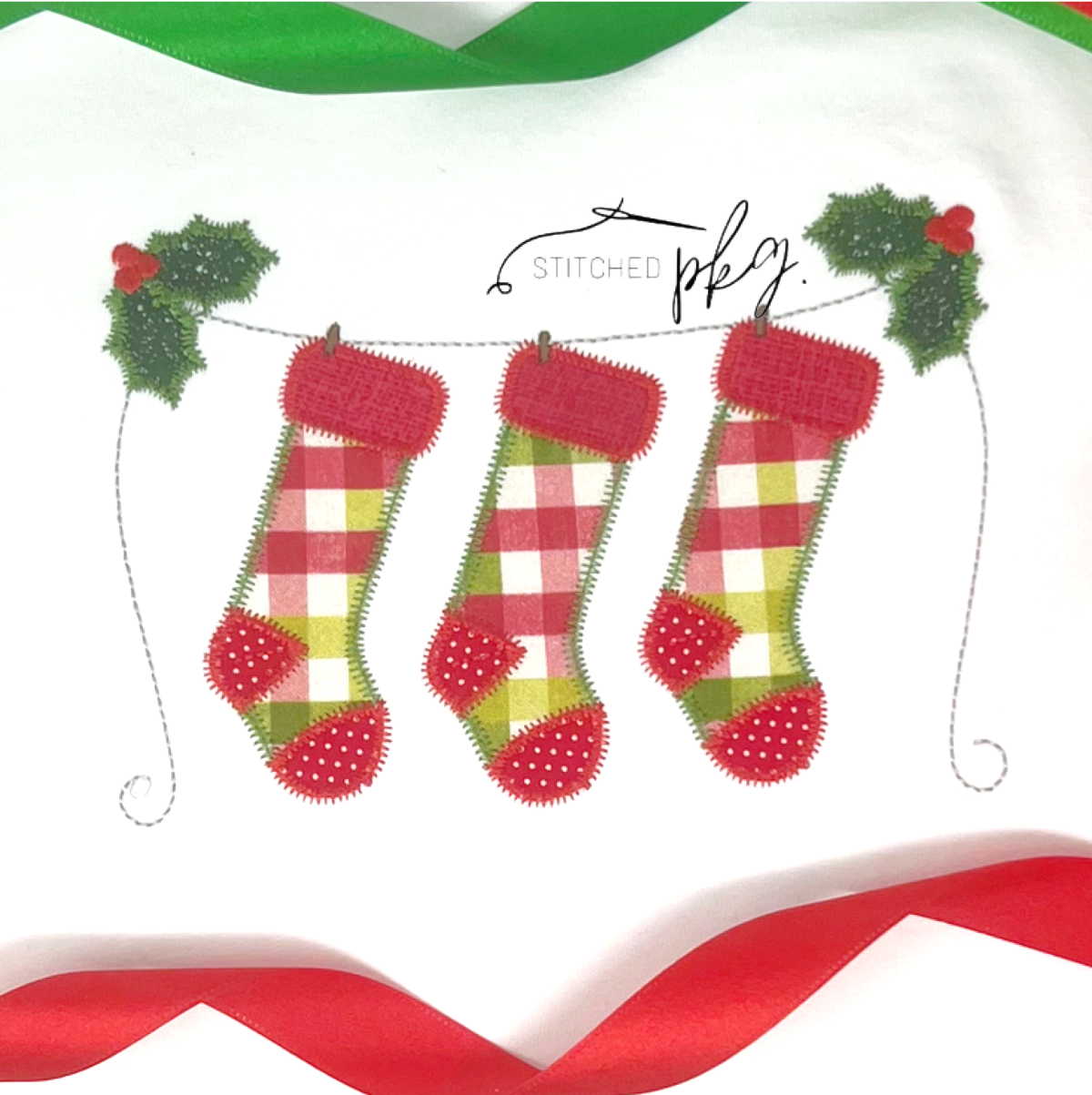 Hanging Stocking Trio Applique