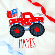 Load image into Gallery viewer, Monster Truck American Flag Applique
