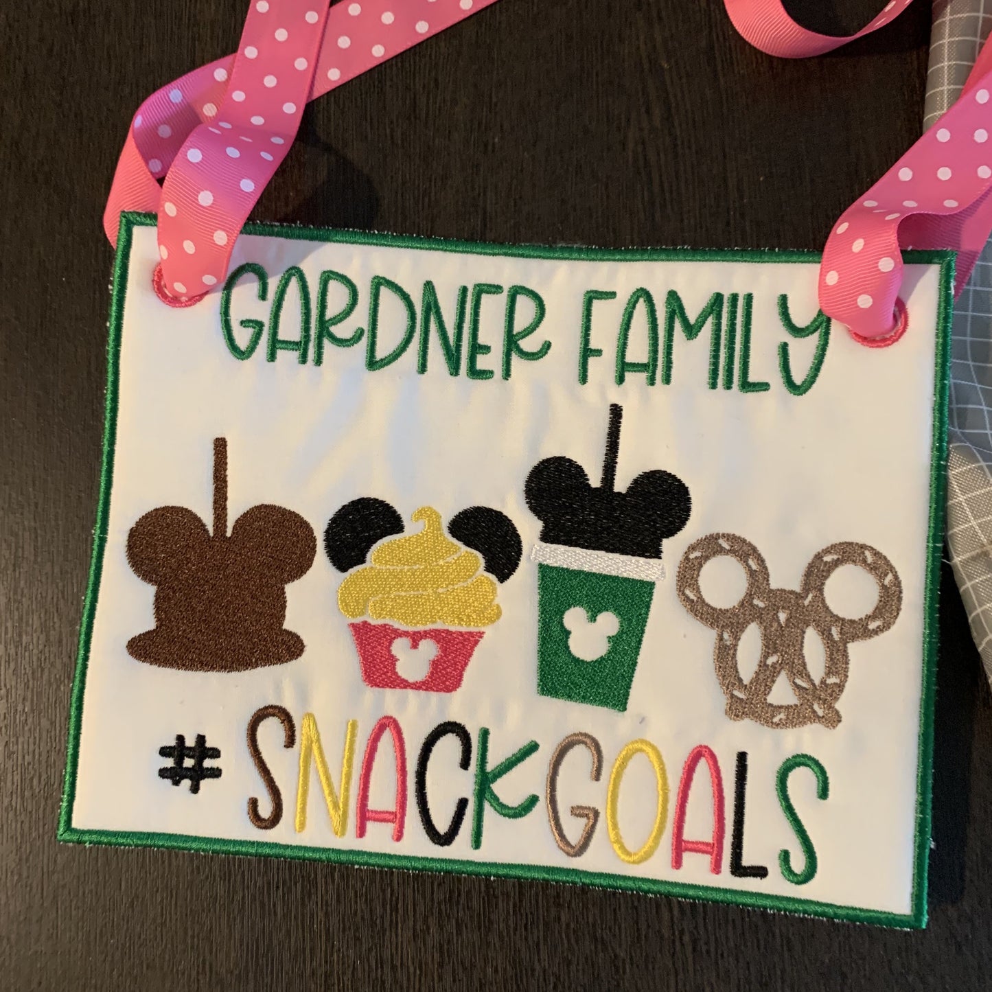 Mouse Snack Goals Stroller Spotter Tag