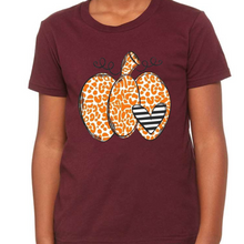 Load image into Gallery viewer, Leopard Pumpkin Youth Graphic Tee
