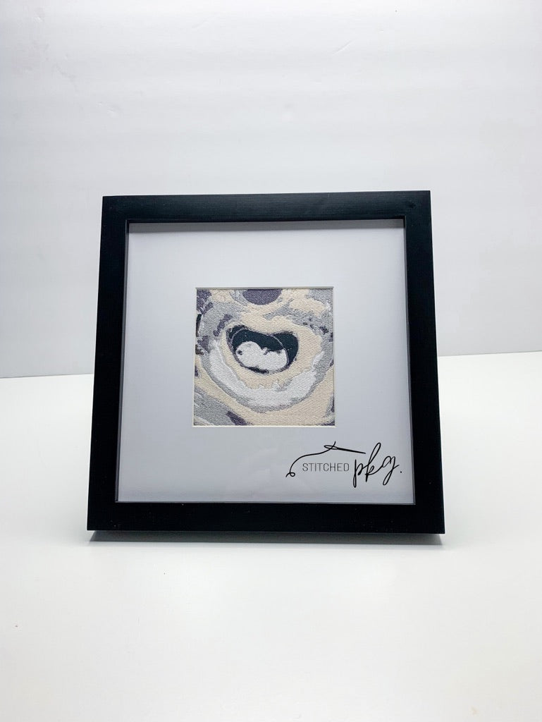 Custom Framed Embroidered Ultrasound Photo