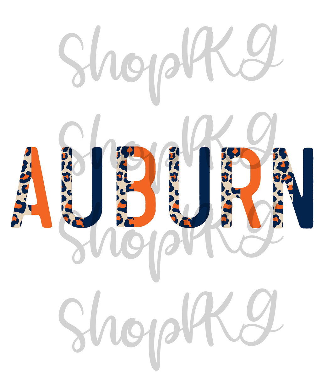 Auburn Split Letter
