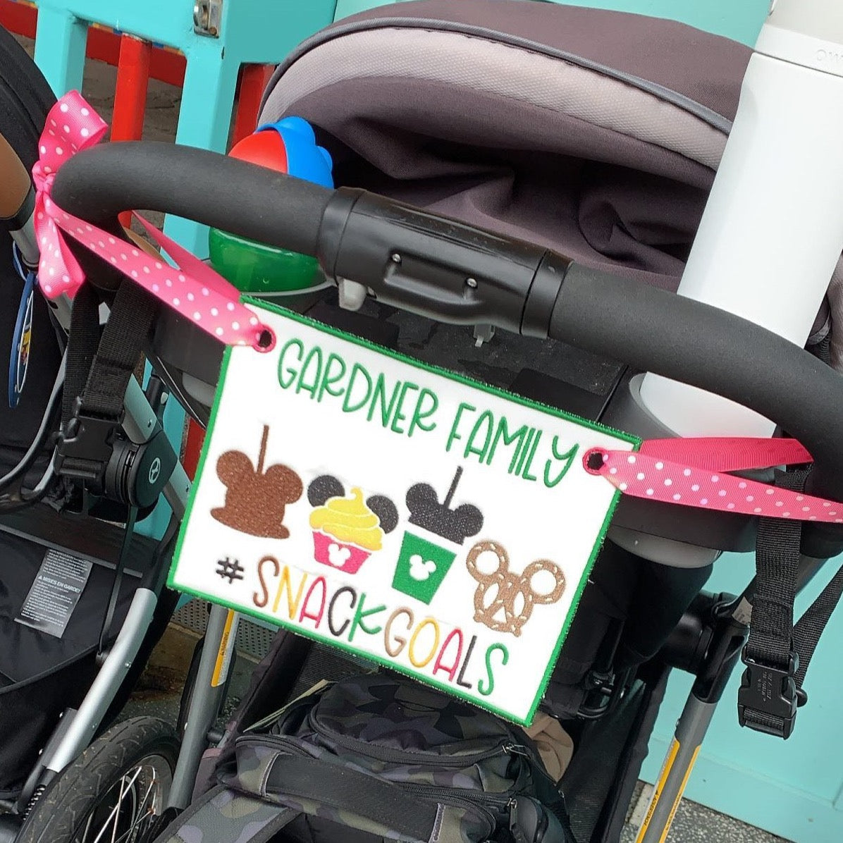 Mouse Snack Goals Stroller Spotter Tag