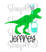 Load image into Gallery viewer, Dinosaur Bunny Personalized
