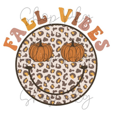 Load image into Gallery viewer, Fall Vibes Pumpkin Leopard Smiley

