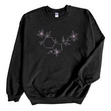 Load image into Gallery viewer, Floral Serotonin Chemical Embroidered Sweatshirt
