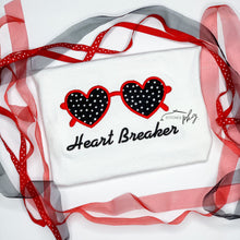Load image into Gallery viewer, Heart Sunglasses Applique
