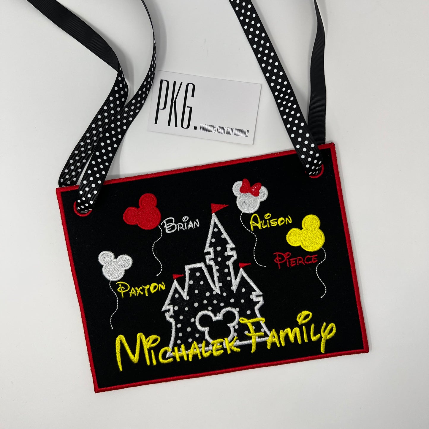 CUSTOM Mouse Castle Stroller Tag