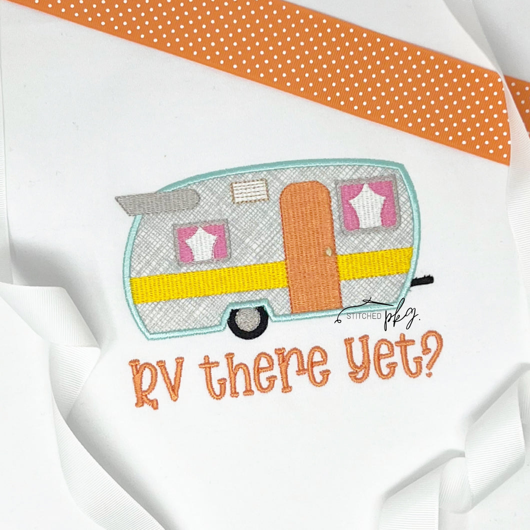 RV There Yet Camper Applique