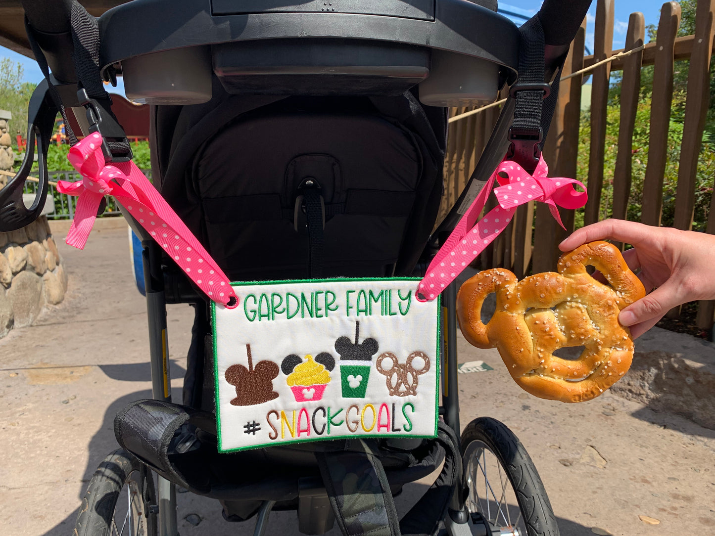 Mouse Snack Goals Stroller Spotter Tag