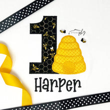 Load image into Gallery viewer, Bee Birthday Age Applique
