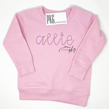 Load image into Gallery viewer, Light Pink Embroidered Sweatshirt

