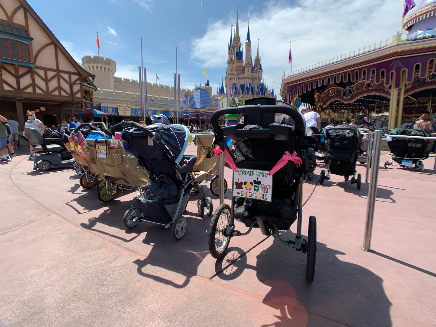 Mouse Snack Goals Stroller Spotter Tag