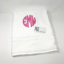 Load image into Gallery viewer, Embroidered Monogram Bath Towel
